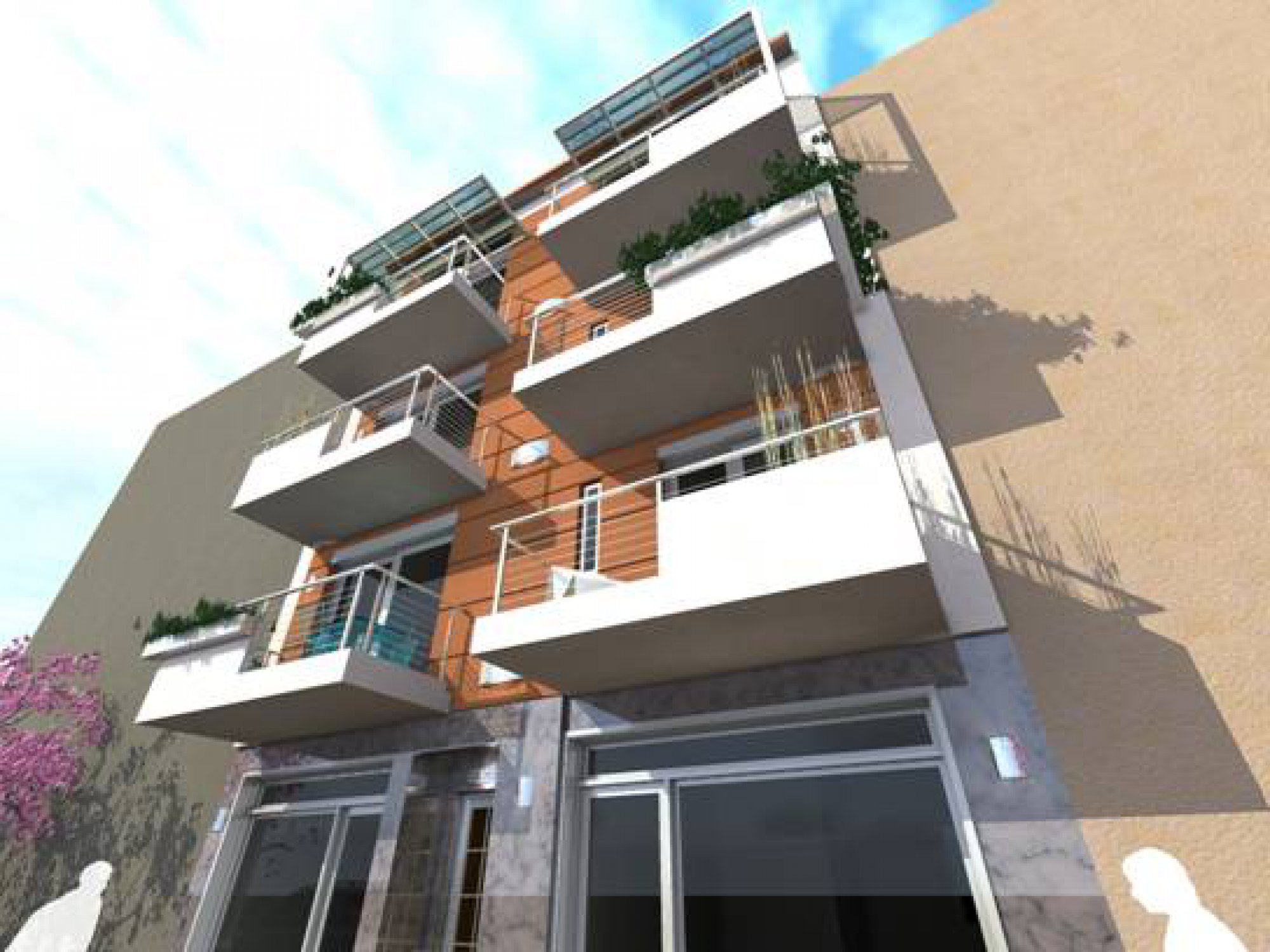 Μελέτη και κατασκευή τετραώροφου κτιρίου καταστημάτων και κατοικιών στο κέντρο των Ιωαννίνων
