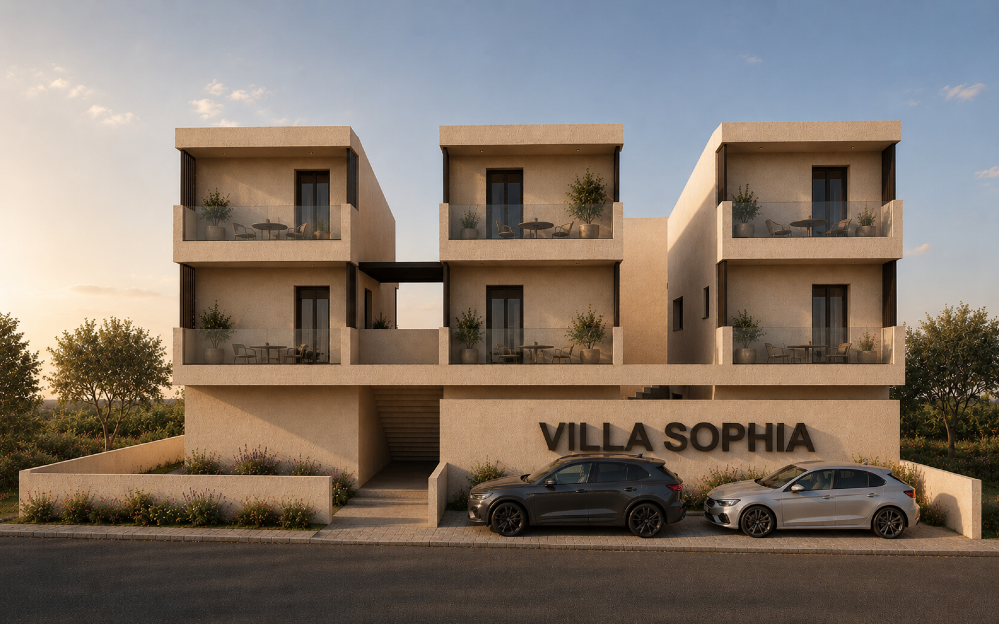 Construction of a Complex of Two-Storey Buildings with Furnished Apartments, Attics and Pitched Roofs in Mytikas, Preveza