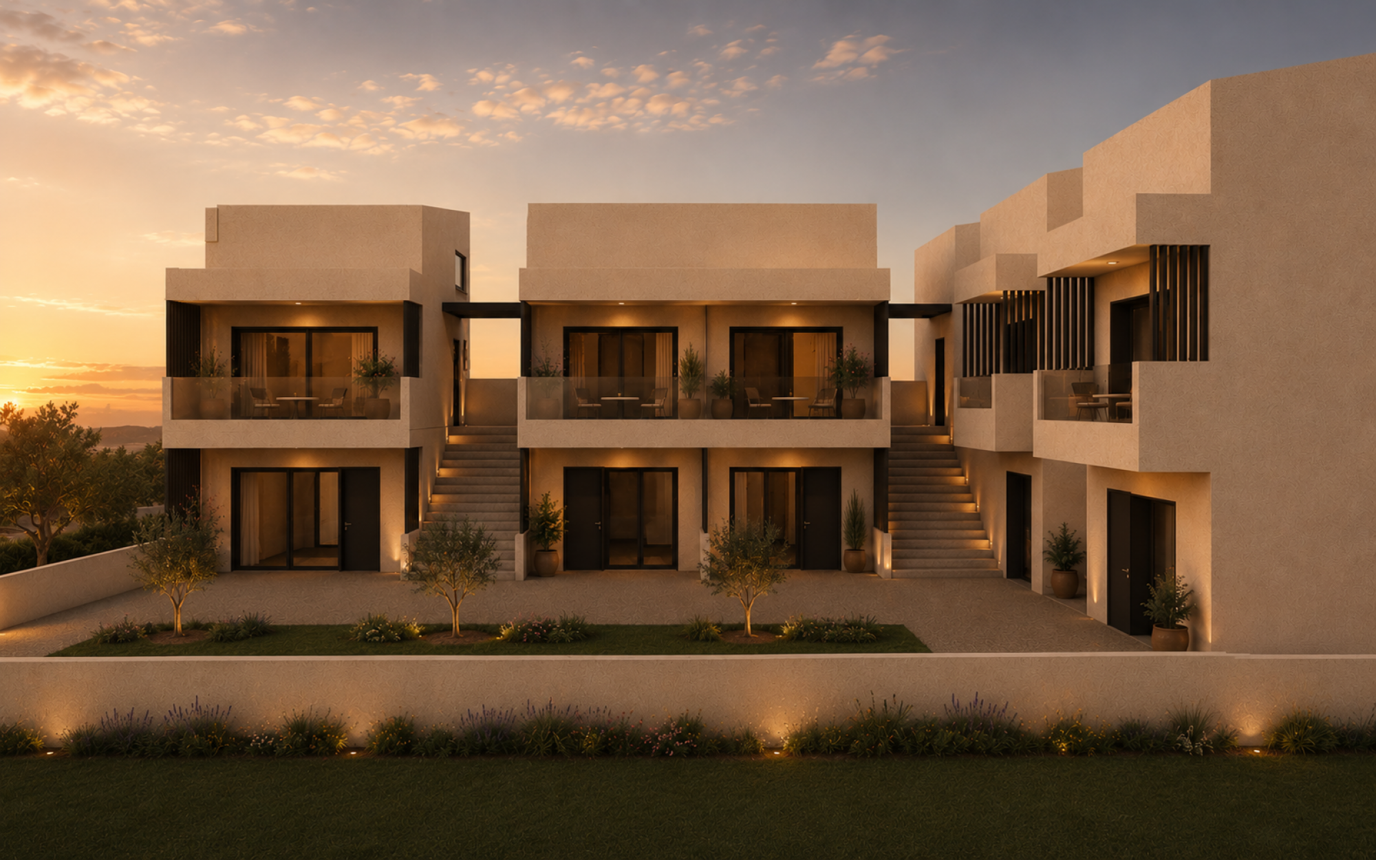 Construction of a Complex of Two-Storey Buildings with Furnished Apartments, Attics and Pitched Roofs in Mytikas, Preveza