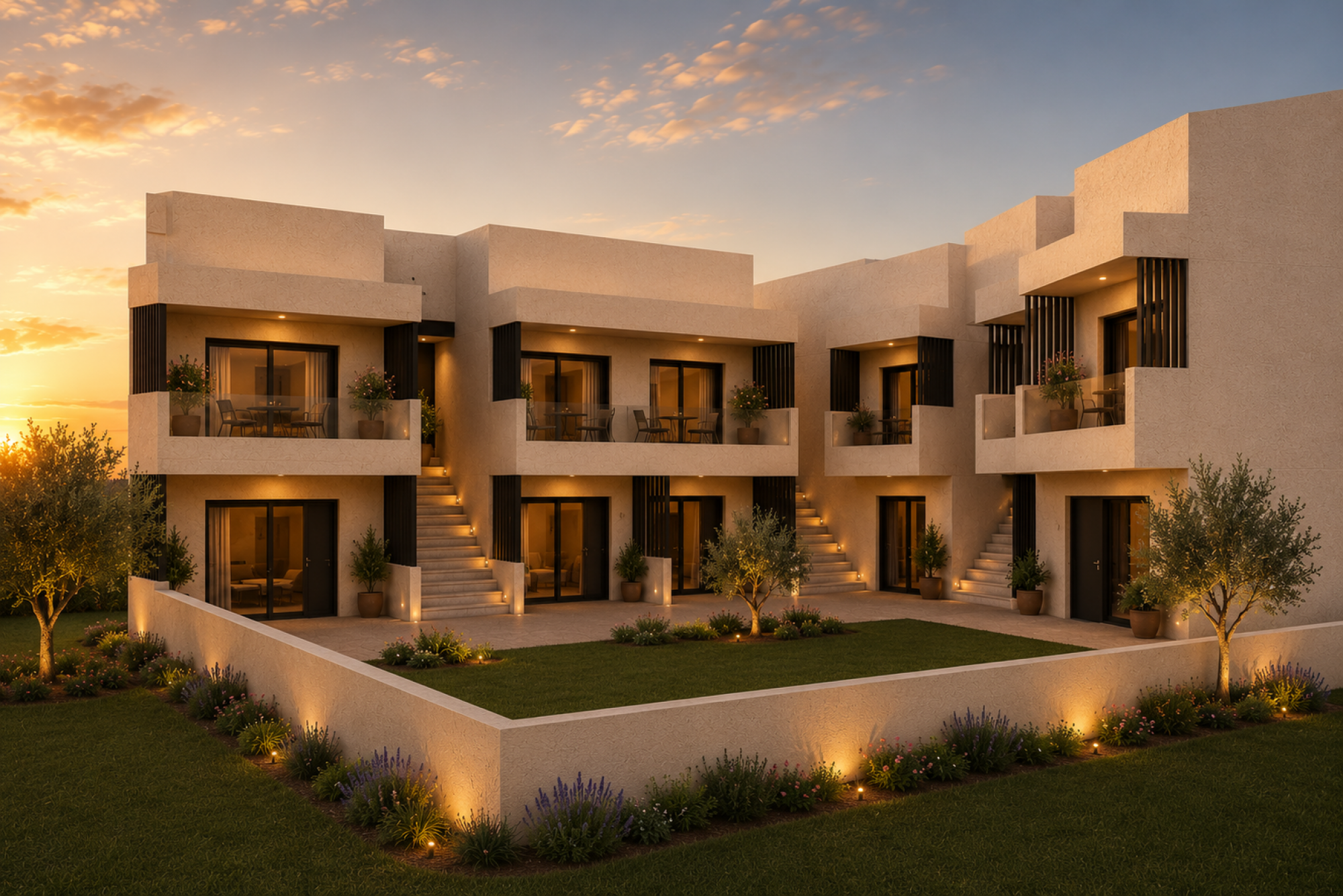 Construction of a Complex of Two-Storey Buildings with Furnished Apartments, Attics and Pitched Roofs in Mytikas, Preveza