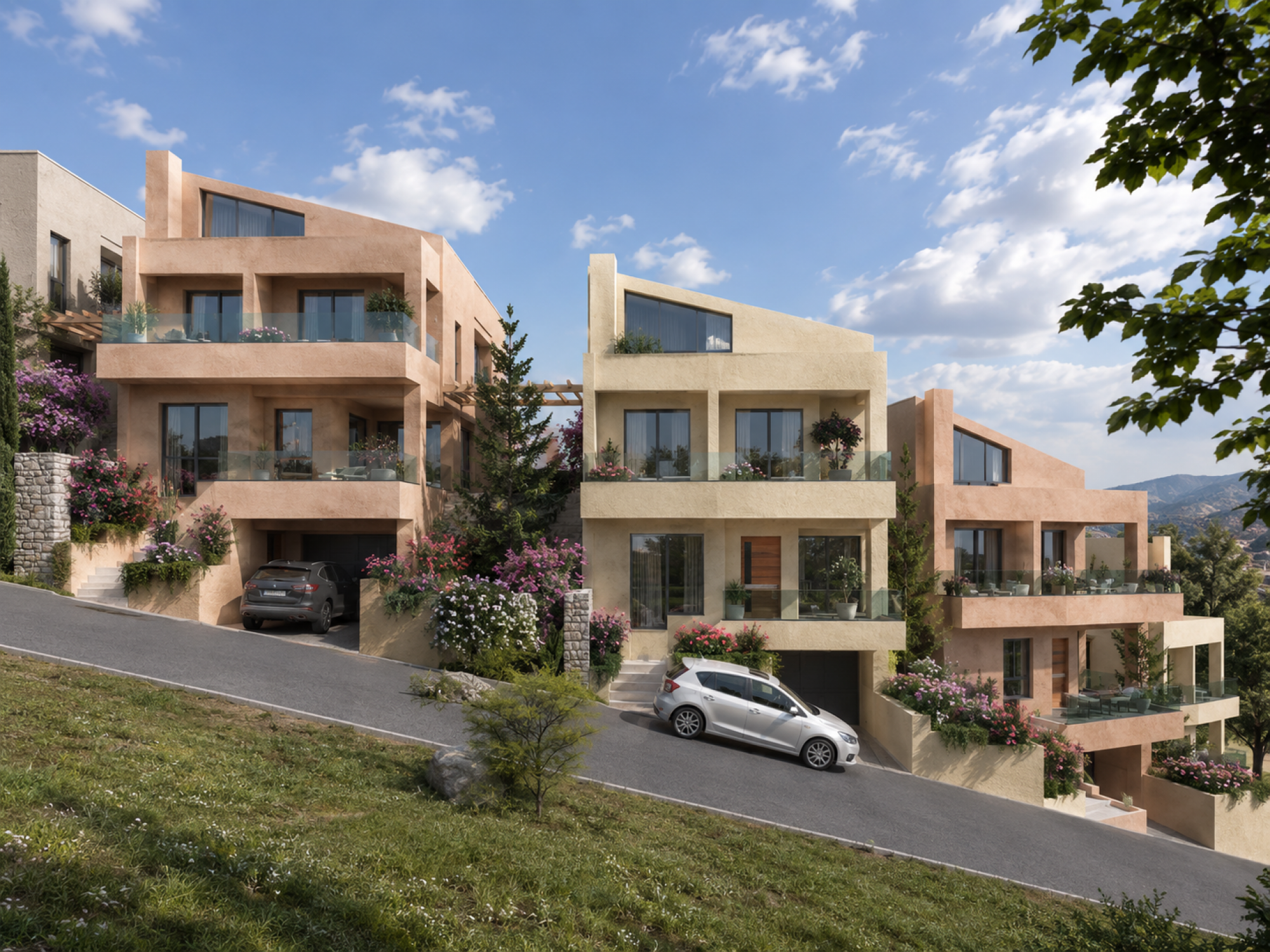 Design and Construction of Four Detached Houses in Eleousa, Ioannina