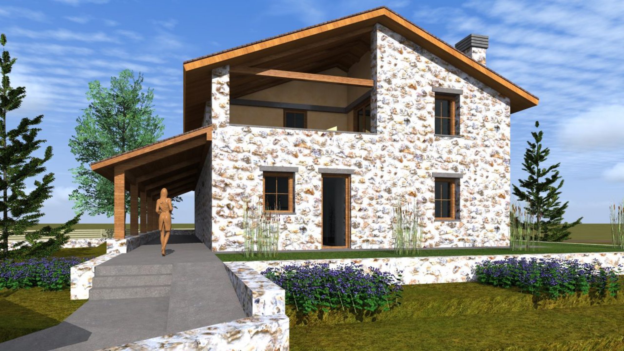 Μελέτη και κατασκευή βιοκλιματικού κτιρίου κατοικιών στη Βουνοπλαγιά Ιωαννίνων