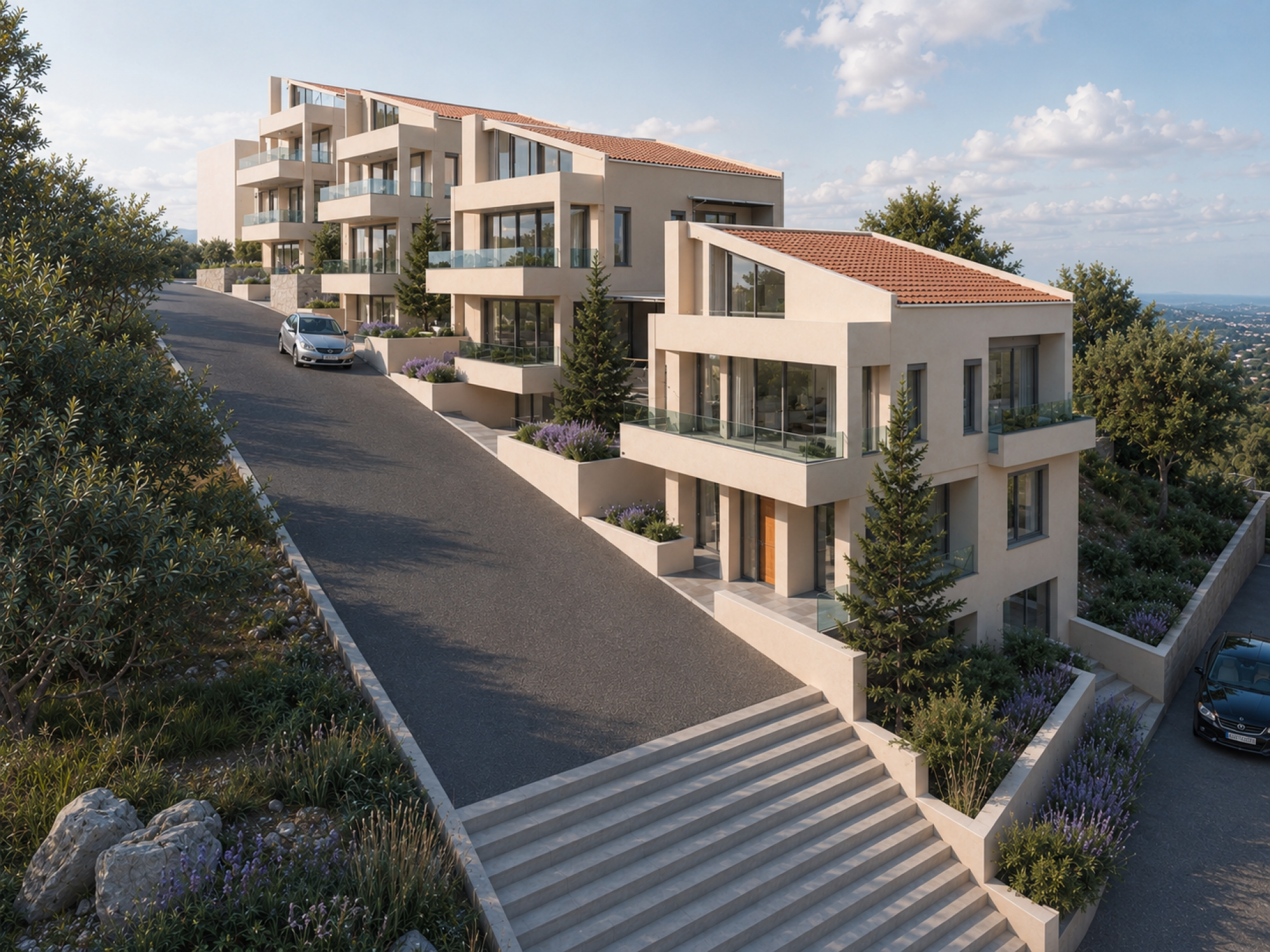 Design and Construction of Four Detached Houses in Eleousa, Ioannina